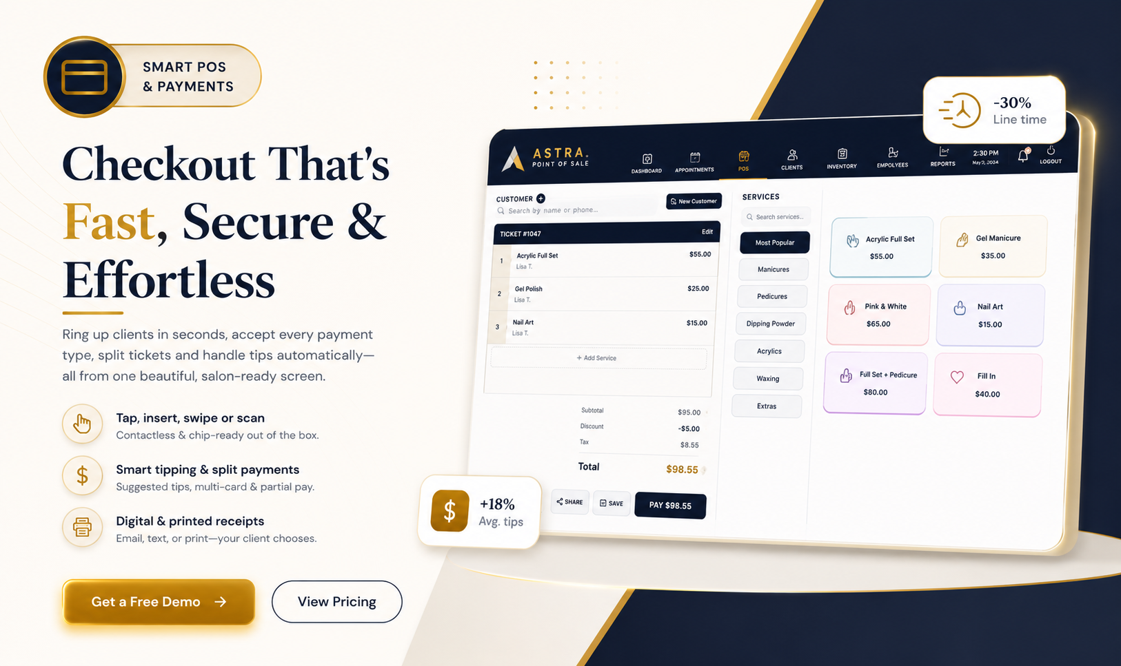 Smart POS & Payments — fast, secure, effortless checkout
