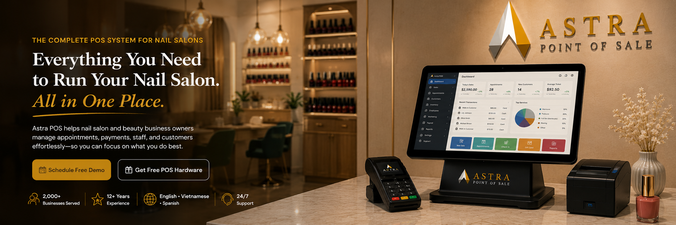 Everything You Need to Run Your Nail Salon. All in One Place. — the complete POS system for nail salons